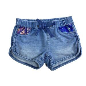 Member’s Mark Girls Sequins Knit Denim Pull-On Shorts